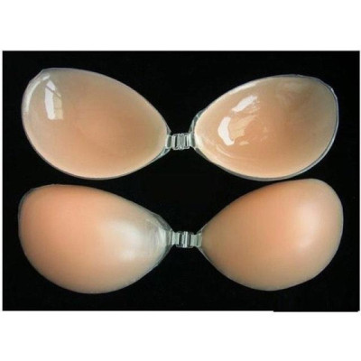 Áo ngực silicon không dây không gọng đệm dày nâng ngực siêu đẹp_dán ti silicon loại dày tặng kèm dây quai trong