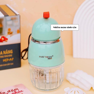 Máy Xay Đồ Ăn Dặm Cho Bé 6 Lưỡi Cối Thuỷ Tinh Hàng Nội Địa Trung Bản Cao Cấp Siêu Mịn Tiện Dụng - Tặng Kèm Dụng Cụ Rửa Máy-Hàng Chính Hãng 