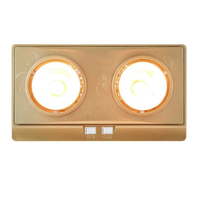 Đèn Sưởi Phòng Nhà Tắm Klopper LH02 (2 Bóng) - Chính Hãng