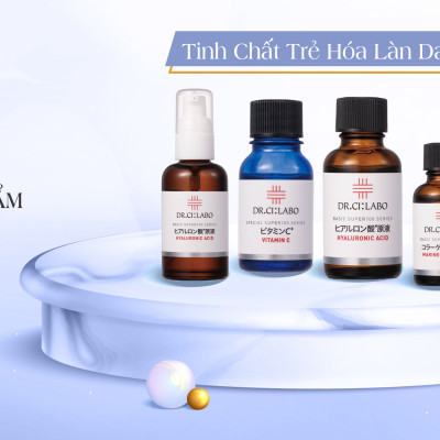 Tinh Chất Dưỡng Ẩm Và Ngăn Lão Hóa Dr.Ci:Labo Hyaluronic Acid Basic Super 100 Series (60 mL)