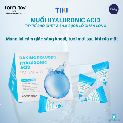 Muối Hyaluronic Acid Tẩy Tế Bào Chết & Làm Sạch Lỗ Chân Lông _ Baking Powder Hyaluronic Acid Pore Scrub