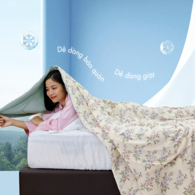 [CHĂN HÈ MÁT LẠNH] Mền lạnh I Cool Advance NIN House NM8033 1m6x2m1 hình cute| Chăn chần Ice Silk
