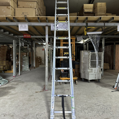 Thang đai nhôm rút 3 mét 8 - Tiêu chuẩn Châu Âu R38N - Chính hãng NIKITA