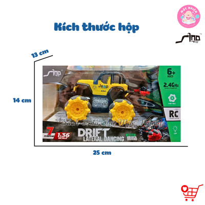 Đồ Chơi Xe Điều Khiển Tỷ Lệ 1:36 SINO 868-01C - Xe Địa Hình Xoay 360 độ