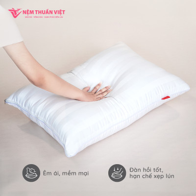 Ruột Gối Nằm Gòn Thuần Việt - Sợi Gòn Cao Cấp, Êm Ái - Kích Thước 50x70