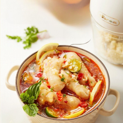 Máy Xay Thực Phẩm Bear QSJ-D02Q1 Xay Cực Êm 0.6L - Hàng Nhập Khẩu