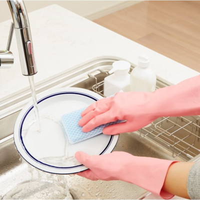 Găng tay cao su tự nhiên dùng cho nhà bếp Dunlop - Hàng nội địa Nhật Bản, nhập khẩu chính hãng