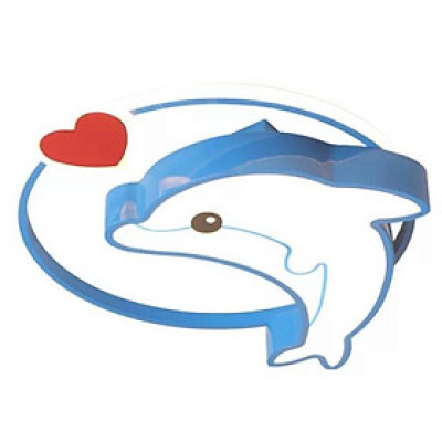 (Hàng chuẩn số 1) Đèn ốp trần buồng ngủ trẻ con hình cá heo, 3 cơ chế năng lượng MN087