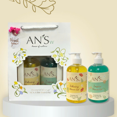 Hộp Quà Tặng Combo 2 Gel Tắm 500G AN