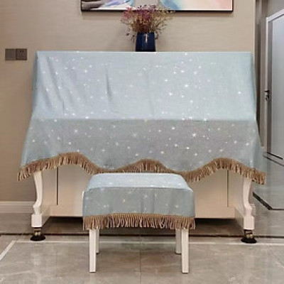 Bộ khăn phủ đàn piano cơ phong cách Châu Âu cổ điển sang trọng chống bụi chống xước - Hàng chính hãng