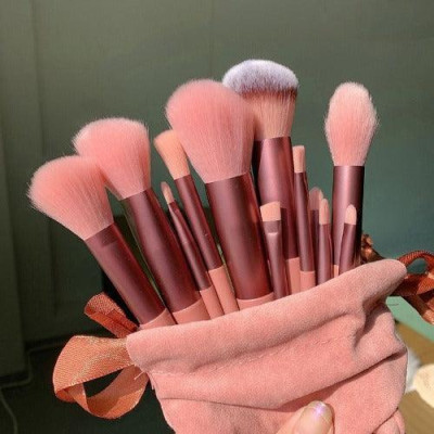 Bộ Cọ Trang Điểm 13 Chi Tiết Nhỏ Gọn - Giao màu ngẫu nhiên