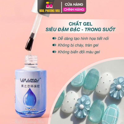 Top Tạo Giọt Sương Vinimay Cao Cấp Chai 15ml, Sơn Gel Tạo Hình Giọt Nước Độc Đáo, Làm Nail Tươi Sáng Bền Màu Nữ Women