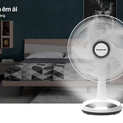 Quạt Sạc Tích Điện Sunhouse SHD7223 (24W) - Hàng Chính Hãng
