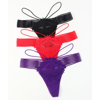 Quần lót nữ lọt khe sexy 2 dây cạp ren tua rua hạt