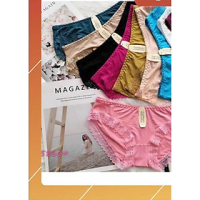  FREE SHIP Quần Chip 10 Chiếc Quần Lót Ren Thông Hơi