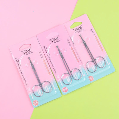 Kéo Cắt Tỉa Lông Mũi Đầu Tròn KM 604- Thép Không Gỉ Cao Cấp - Thiết Kế Nhỏ - Gọn - Nhẹ - An toàn