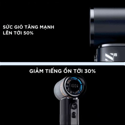 Quạt Phản Lực Cầm Tay Kachi MK406 – Pin 4000mAh, Gió Mạnh Gấp 1.5 Lần - Hàng chính hãng