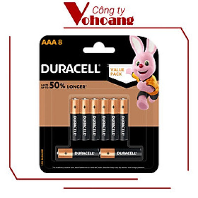 Pin Kiềm Duracell Coppertop AAA Vỉ 8 Viên - O000008