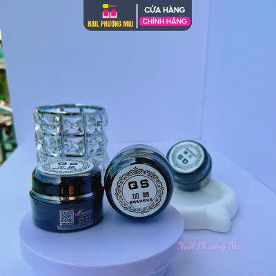 Gel Vẽ Nổi Thủy Tinh QS 20g Làm Nail, Gel Đa Năng, Vẽ Móng Hoa, Đậm Đặc Khô Nhanh, Không Nhăn Không Chảy Nail Phương Miu Nữ Sơn Gel