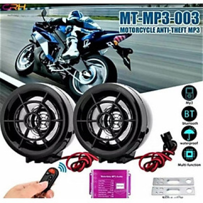 BỘ 2 LOA NGHE NHẠC KIÊM CHỐNG TRỘM KẾT NỐI BLUETOOTH LẮP XE MÁY XE ĐIỆN