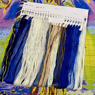 Tranh thêu kín Đức mẹ Maria VS8005, kích thước 60 x 80 cm