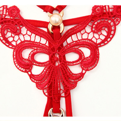 Quần lót lọt khe nữ 2 dây đính hạt sexy trên dưới