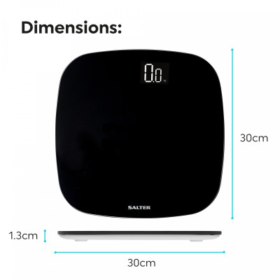 Cân Sức khỏe Salter 9221 BK3R, Pin Sạc Saler UK 