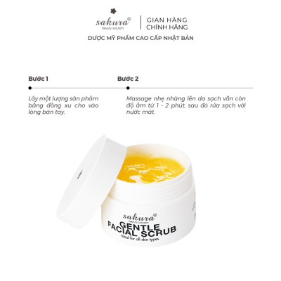 Tẩy tế bào chết da mặt Sakura Gentle Facial Scrub 30ml
