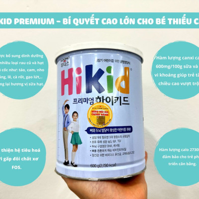 Bộ 3 Hộp Sữa Hikid Premium tăng trưởng chiếu cao tối đa - Hàng Nội địa Hàn