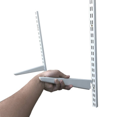 Bộ 4 Thanh Ray Tường Lỗ Đôi SMLIFE Railshelf H60 - Phụ Kiện Thành Phần Để Lắp Hệ Kệ Ray Tường Railshelf 