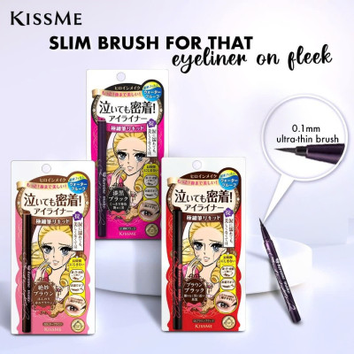 Bút Kẻ Mắt Nước Siêu Chống Trôi Nét Siêu Sắc Mãnh Màu Nâu Kissme Heroine Make Smooth Liquid Eyeliner Super Keep 0.1 G