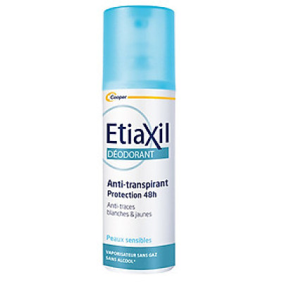 Xịt Khử Mùi Etiaxil Déodorant Anti-Transpirant 48h Anti-Traces Blanches & Jaunes 100ml