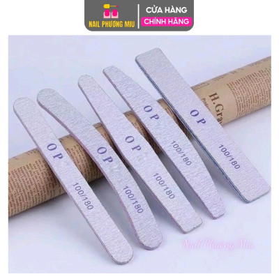 Dũa Móng Tay Opi Chữ Tím Độ Nhám 100/180 Loại Dày Form Chữ Nhật, Kim Cương, Thẳng, Bán Nguyệt Làm Nail - Nail Phương Miu