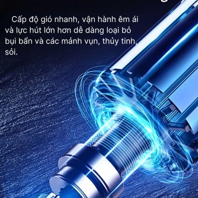 Máy hút bụi cầm tay gia đình SOKANY SK-13041 với lực hút lên đến 220.000Pa có màn hình LCD vô cùng tiện ích - HÀNG CHÍNH HÃNG