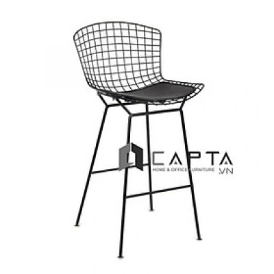 Ghế quầy bar CB BERTOIA-2 Nội thất Capta Ghế chân kim loại chất sơn tĩnh điện nệm PVC 