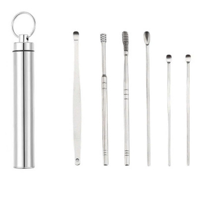 Bộ lấy ráy tai đa năng 6 món Cao cấp bằng thép không rỉ