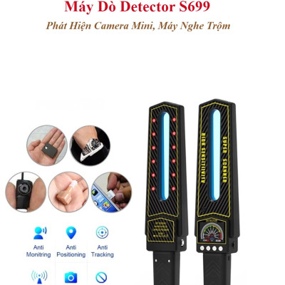 ROGTZ - Máy Phát Hiện Camera, Ghi Âm S699 Quét dải tần rộng 1MHz - 8000MHz Tín hiệu vô tuyến Sóng điện thoại 2G 3G 4G Wifi 1,2G-5,8G Độ nhạy cao Phạm vi dò rộng Pin trâu 8-10 tiếng Nhỏ gọn Tiện Lợi Dễ sử dụng Khách sạn Nhà nghỉ Thay đồ - Hàng Chính Hãng