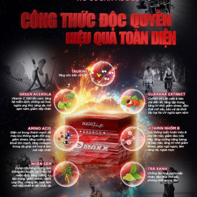 DMAXX thức uống bổ sung vitamin năng lượng không đường DAMODE 51 gói màu đỏ mỗi gói 2,2gr