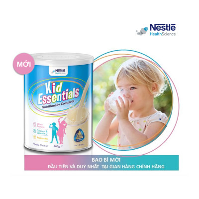 Sữa Kid Essentials Dành Cho Trẻ Biếng Ăn Chậm Tăng Cân từ 1 đến 10 tuổi 800g