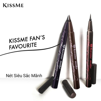 Bút Kẻ Mắt Nước Siêu Chống Trôi Nét Siêu Sắc Mãnh Kissme Heroine Make Smooth Liquid Eyeliner Super Keep (0.1 G)
