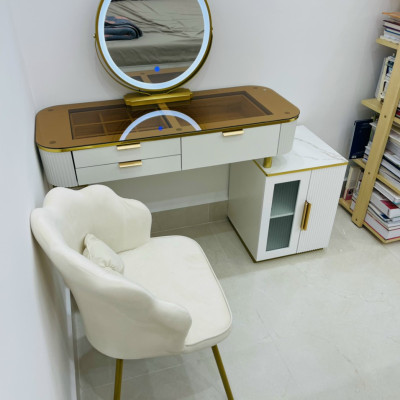 Bộ bàn ghế trang điểm nhập khẩu Juno Sofa 