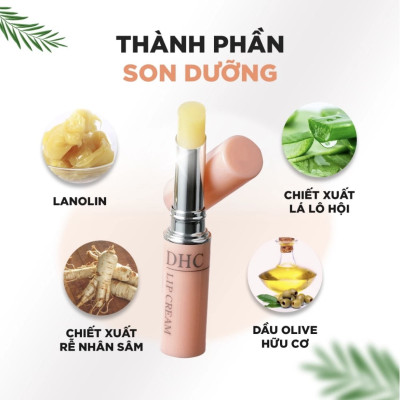 Son dưỡng môi DHC Lip Cream dưỡng ẩm, làm mềm môi 1,5g
