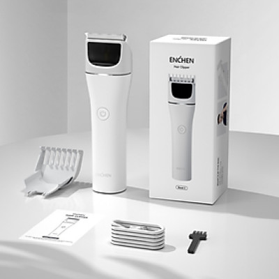 Tông đơ cắt tóc Enchen Boost 2 đâu cắt gốm 2 chế độ cạo, độ ồn thấp, pin đến 120 phút - Hàng chính hãng