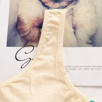 Áo Lót Nữ Áo Lót Học Sinh Ba Lỗ Cotton Hoa Chìm Mút Liền 1358 – Êm Ái, An Toàn, Thoáng Mát