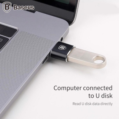 Đầu chuyển OTG USB Type C sang USB Full size Baseus LV106 (CATJQ-B01)- Hàng chính hãng.