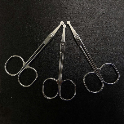 Kéo Cắt Tỉa Lông Mũi Đầu Tròn KM 604- Thép Không Gỉ Cao Cấp - Thiết Kế Nhỏ - Gọn - Nhẹ - An toàn