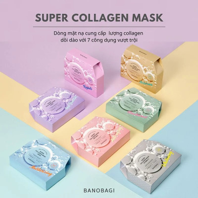 COMBO 10 Miếng Mặt Nạ BANOBAGI PREMIUM Thế Hệ Mới Dưỡng Da Chuyên Sâu Dành Cho Mọi Loại Da 30ml
