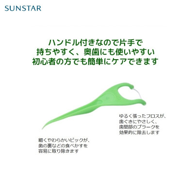 Chỉ nha khoa Sunstar Gum làm sạch các mảng bám giữa kẽ răng - Made in Japan
