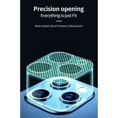 Kính Lens MIPOW KINGBULL ALUMIUM Trong Suốt Viền Màu Dành Cho iPhone 13Pro/13ProMax- Hàng chính hãng