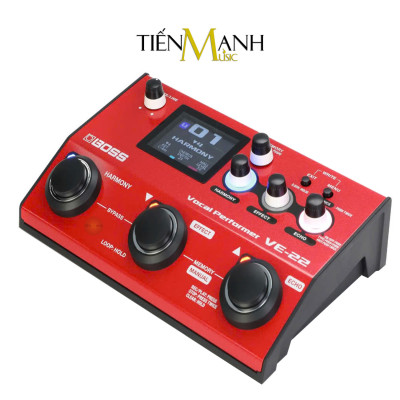 Bàn Đạp Phơ Bộ Hiệu Ứng Vocal Harmonist Boss VE22 - Tạo Tiếng Bè, Vang Vọng Và Chỉnh Tone, Giọng Cho Ca Sĩ VE-22
